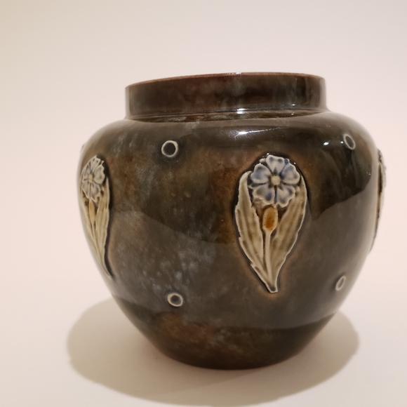 Art Nouveau Antique Jardinière Doulton Maud Bowden - Picture 2 of 7